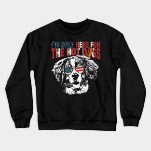 Bernese Mountain Dog Shirt Funny 4th of July Crewneck Sweatshirt